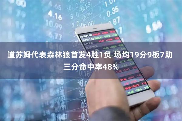 道苏姆代表森林狼首发4胜1负 场均19分9板7助 三分命中率48%